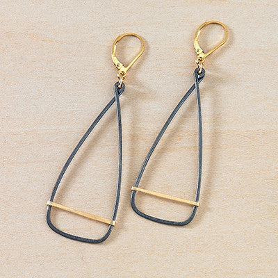 antique oar earrings