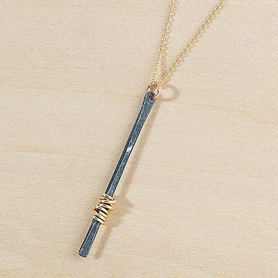 antique stem necklace