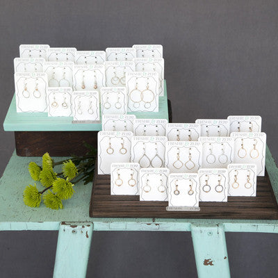 Wood Display for Earring Cards