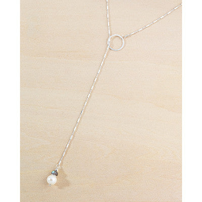 flutter lariat - white