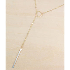 stem lariat - silver bar - Freshie & Zero
 - 1