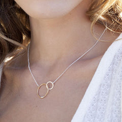 love necklace with two small circles - Freshie & Zero
 - 1