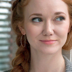 minimal half moon hoops - large - Freshie & Zero
 - 3