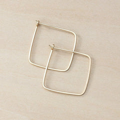 minimal small square hoops - Freshie & Zero
 - 1