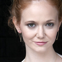 minimal upside down teardrop hoops - Freshie & Zero
 - 4