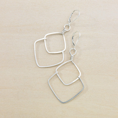 little facet earrings